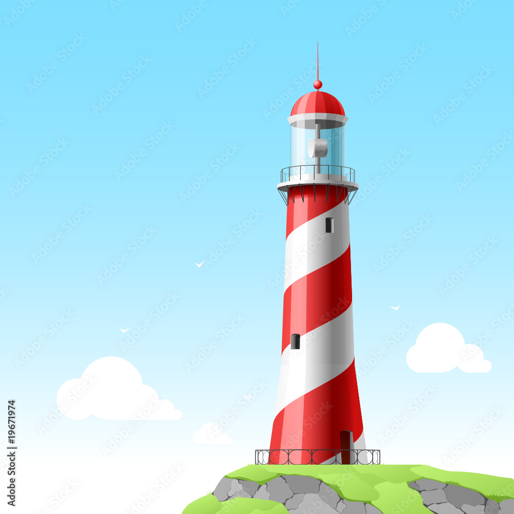 Lighthouse. Detailed vector. Lighthouse. Detailed vector.