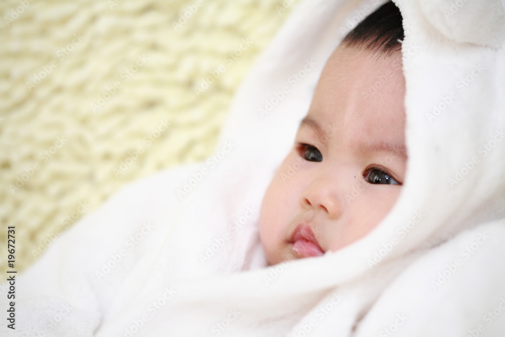 close up of cute asia baby close up of cute asia baby