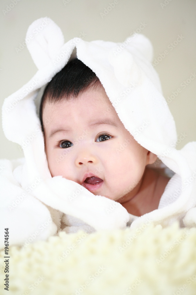 close up of cute asia baby close up of cute asia baby