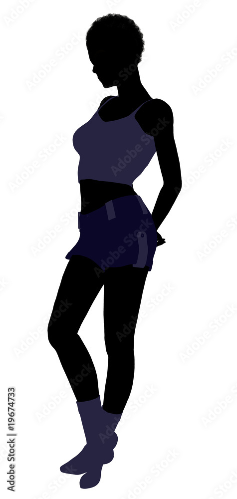 Fototapeta premium African American Lingerie Silhouette