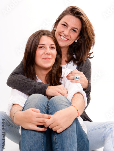 Mother and teenager