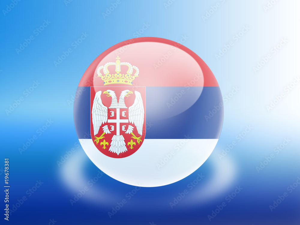 Obraz premium bandeira da Servia