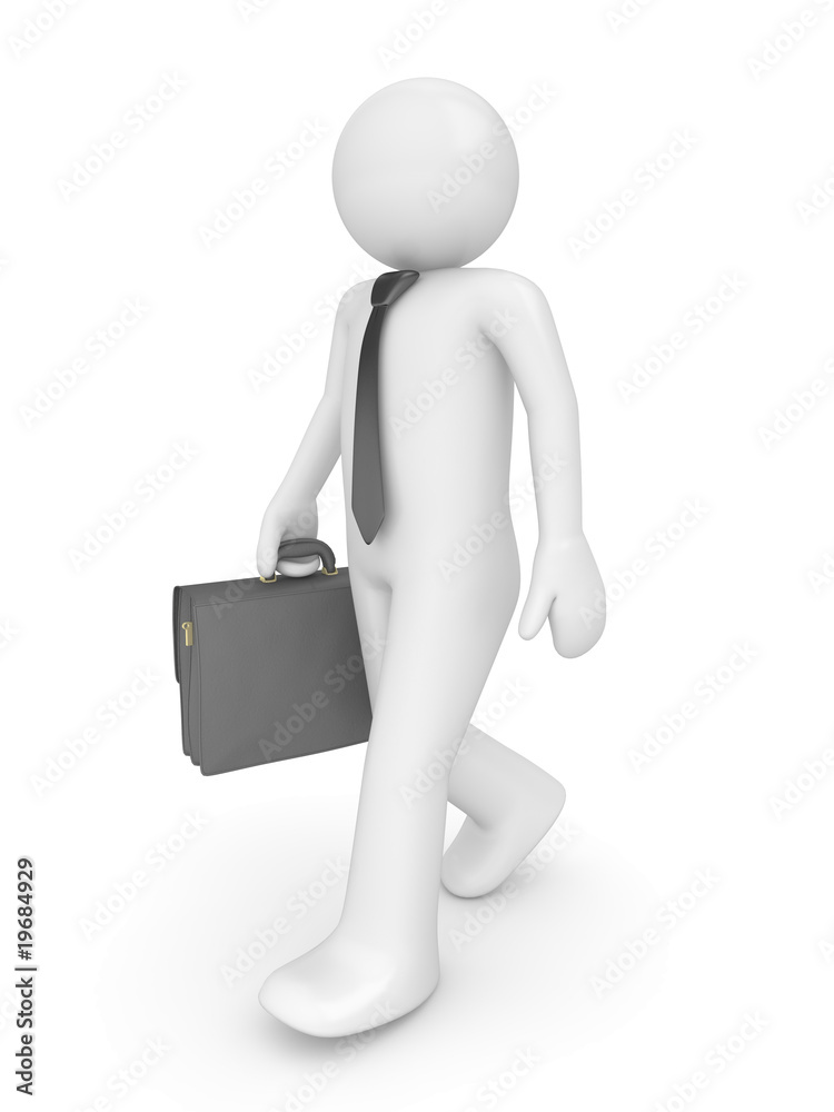 Man with briefcase Man with briefcase