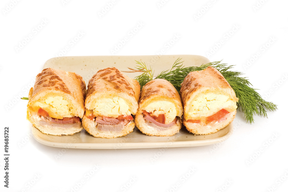 sandwiches on plate sandwiches on plate