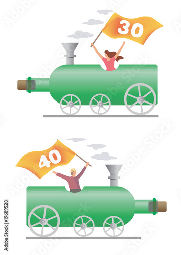 Birthday party locomotive