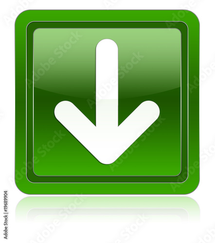 Arrow down green icon
