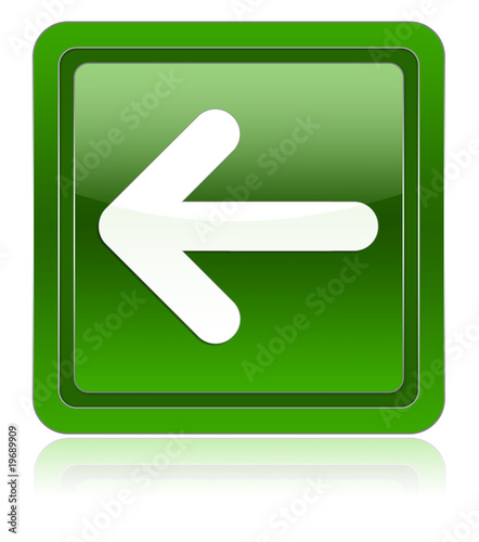Arrow left green icon