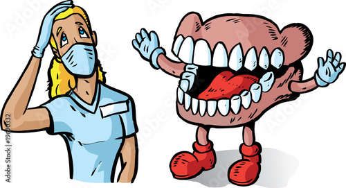 Big teeth and dentist