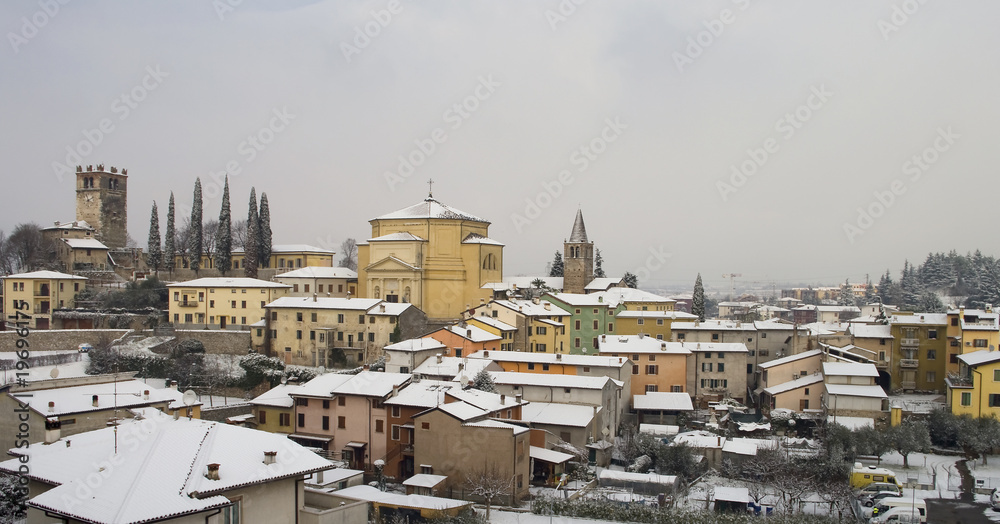 Inverno a Castelnuovo del Garda Stock Photo Adobe Stock