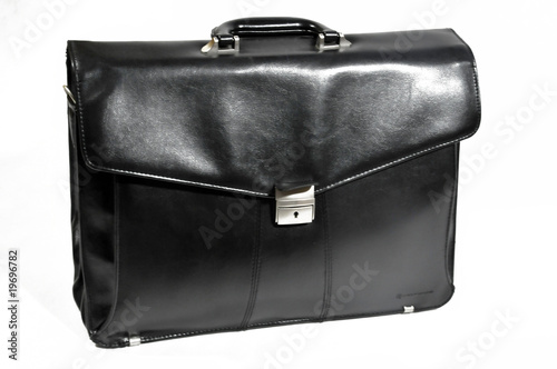 the black leather bag