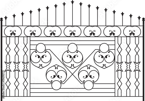 wrought iron gate