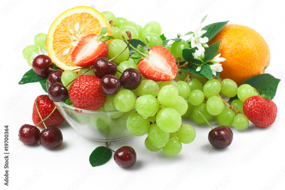 Still-life of fresh fruit