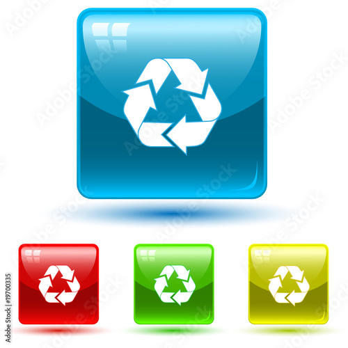 vector icons of recycle symbol