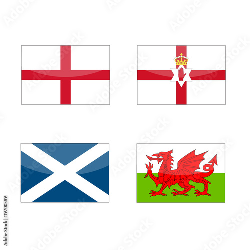 great britain vector flags