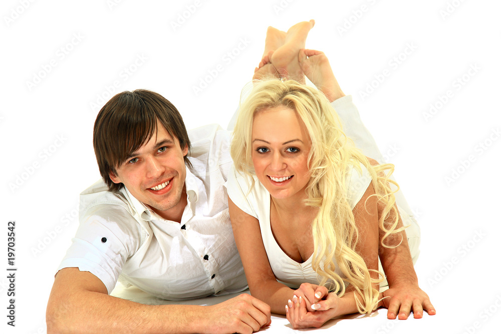 Close up portrait of a happy young couple Close up portrait of a happy young couple