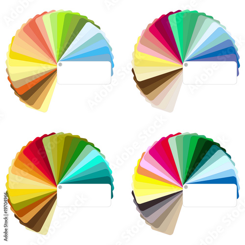 Colour charts vectors - Four seasons