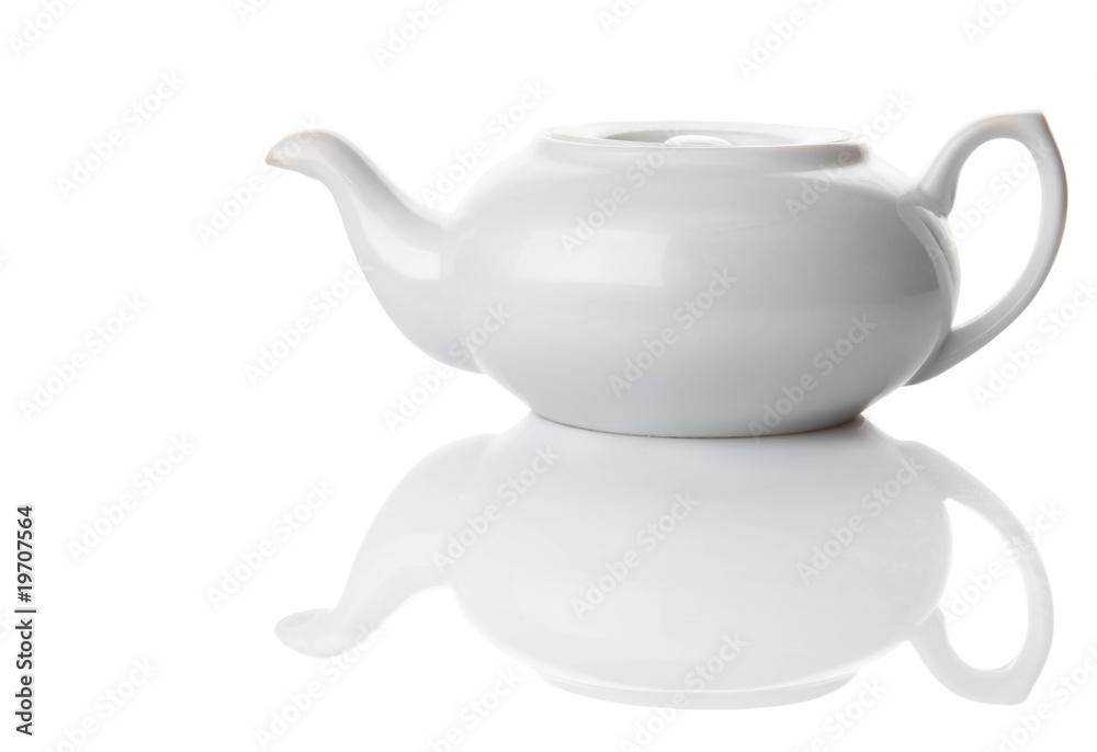 ceramic tea-pot isolated in white ceramic tea-pot isolated in white