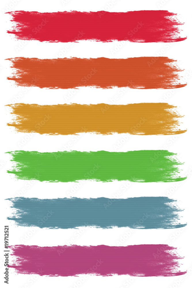 Obraz premium Dried Paintbrush Strokes