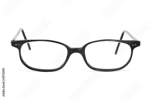 horn-rimmed glasses