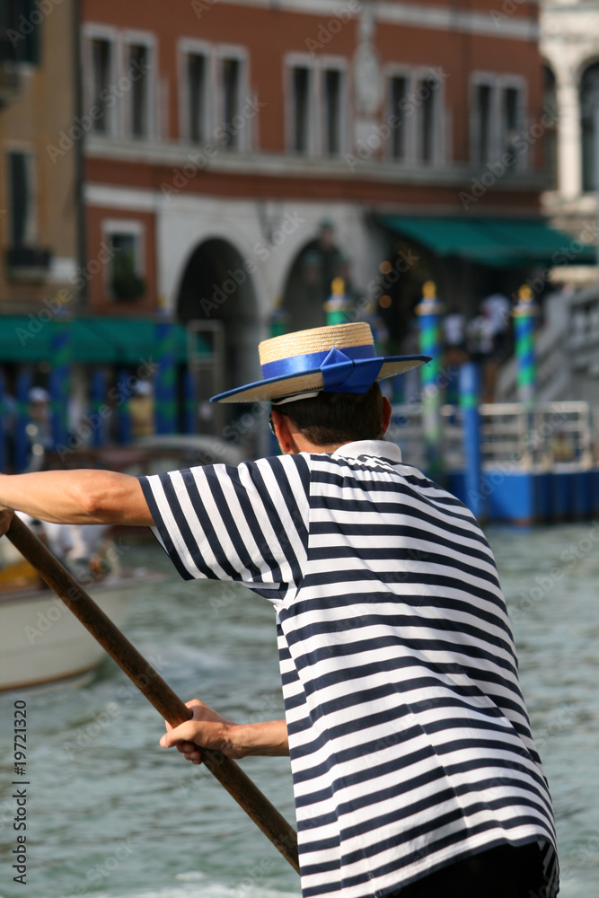Naklejka premium gondoliere