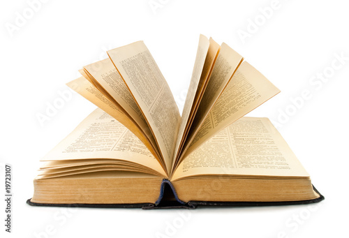 book on white background