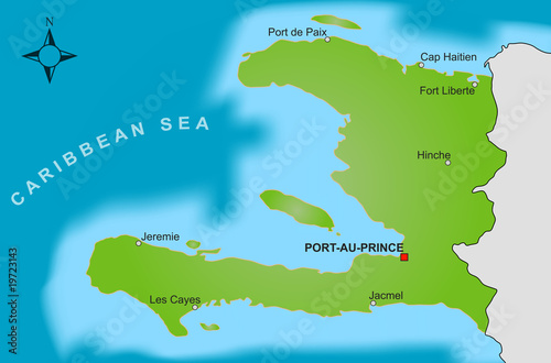 Karte Haiti