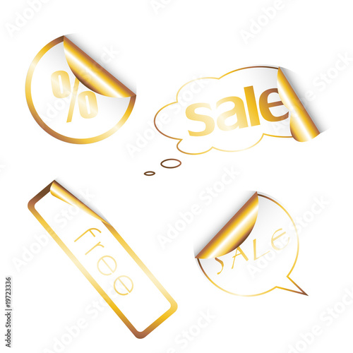 set of sake tags with different shapes.