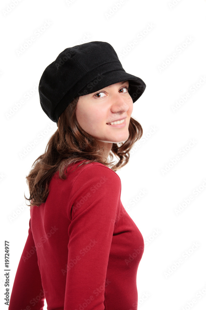 Beautiful girl with hat Beautiful girl with hat