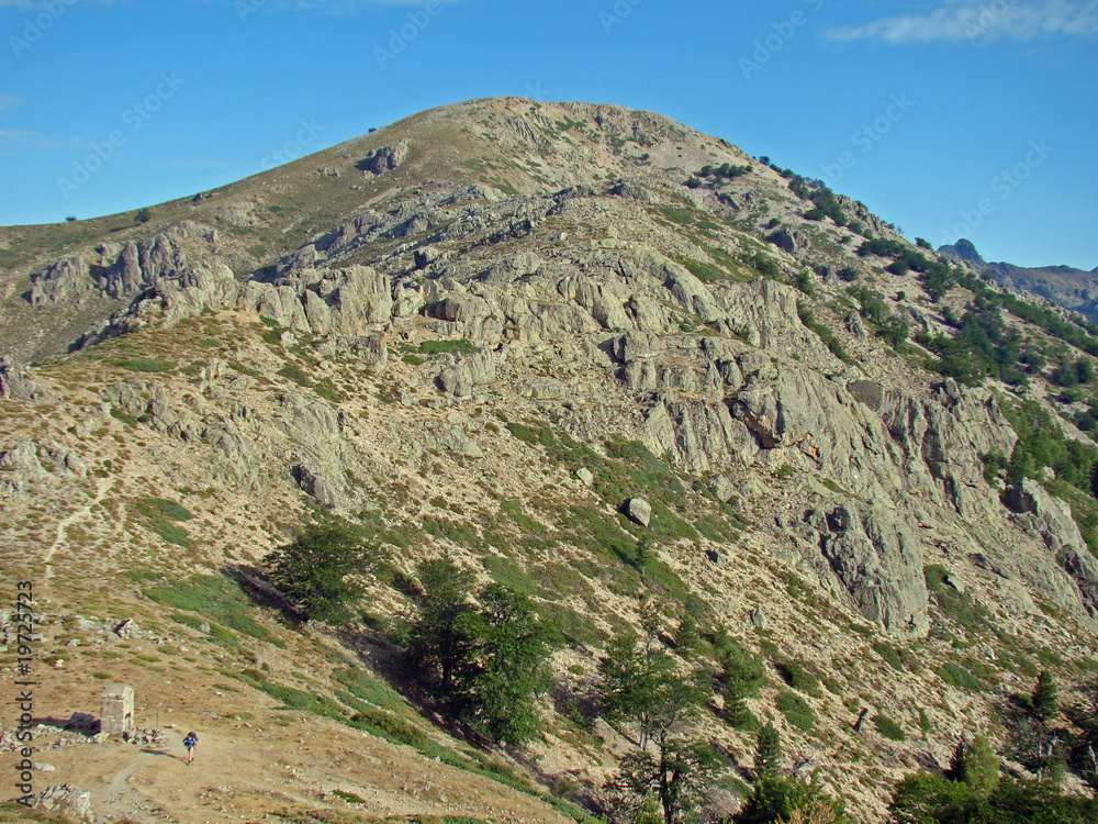 Corse, sur le GR20 : le col de Saint Pierre Corse, sur le GR20 : le col de Saint Pierre