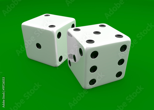 White dice