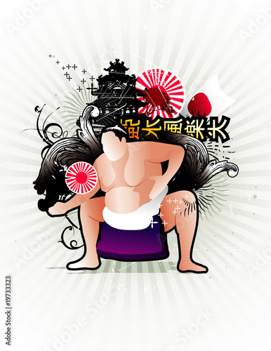 Japanese sumo character