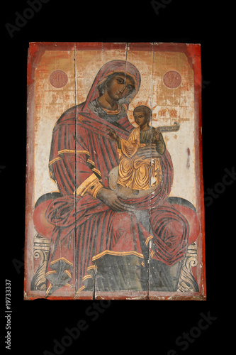 old orthodox paintings in a Greek Church