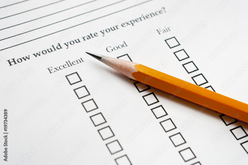 Pencil on Survey Pencil on Survey