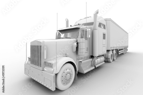U.S. Truck - isolated on white