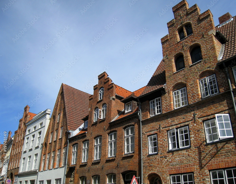 façade de maisons à Lübeck