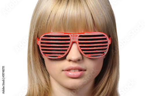 The girl in stylish sunglasses - jalousie