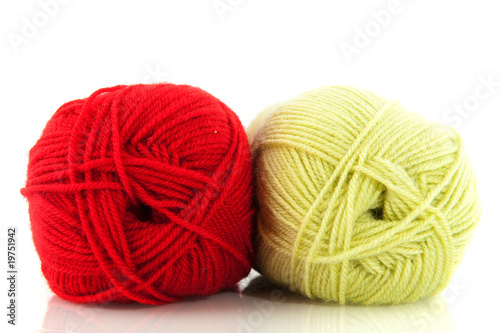 red and green wool
