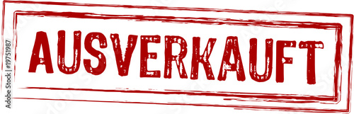 Ausverkauft Stempel