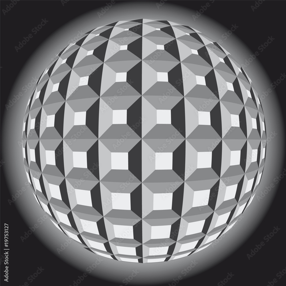 mosaic 3D abstract background - vector illustration