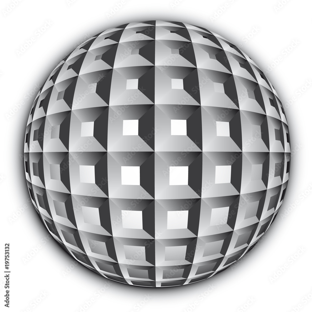 mosaic 3D abstract background - vector illustration