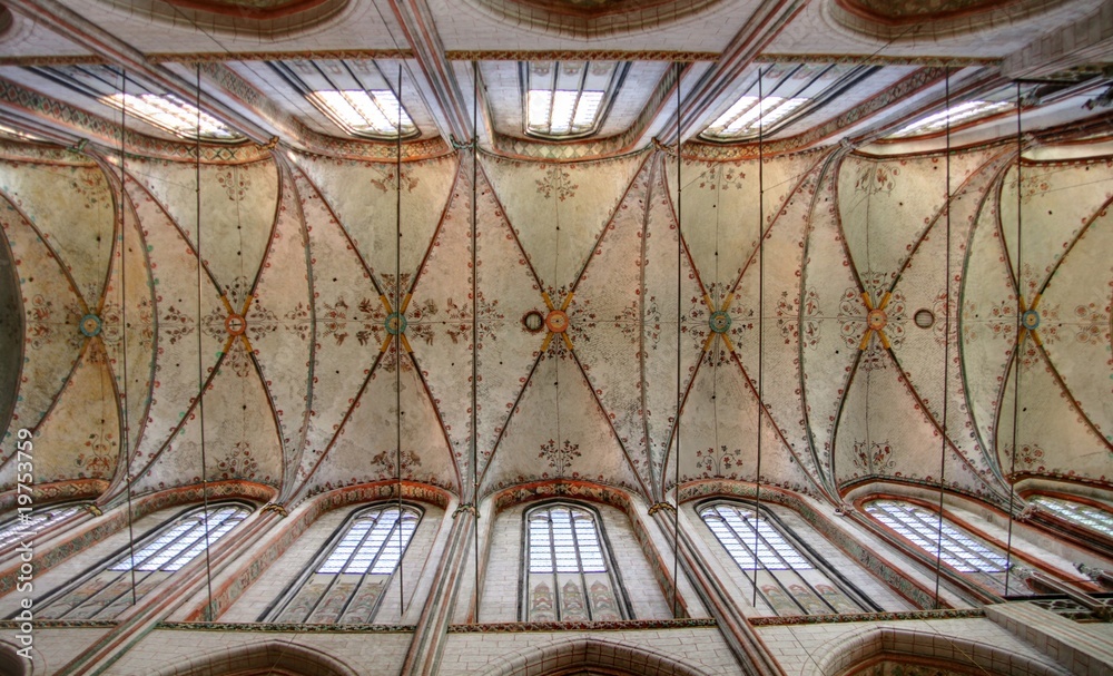 plafond de la cathédrale de Lübeck