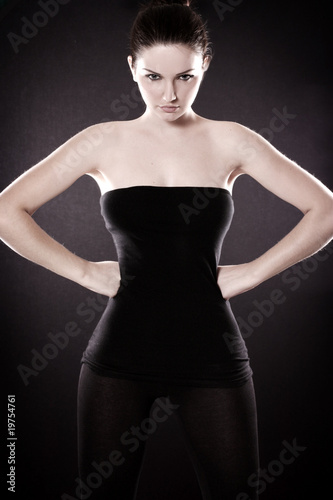 Beautiful woman posing