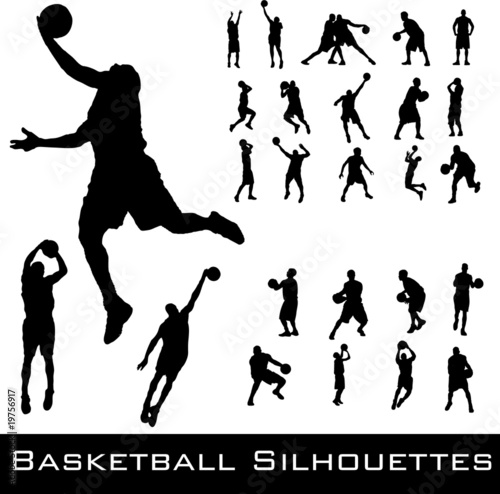 Basketball Silhouetten