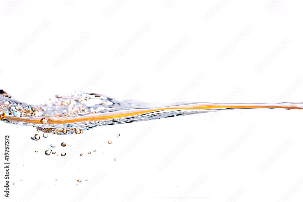Orangene Wasseroberfläche Orangene Wasseroberfläche
