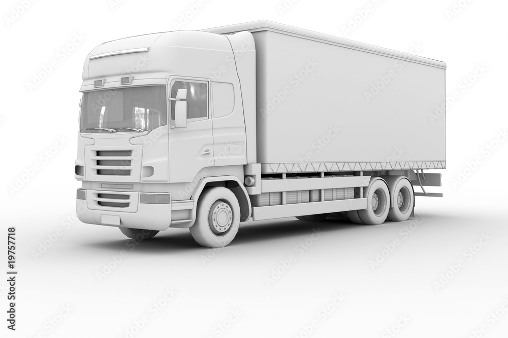 Truck - isolated on white