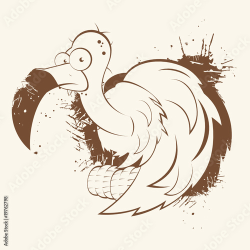 geier vintage cartoon vogel raubvogel