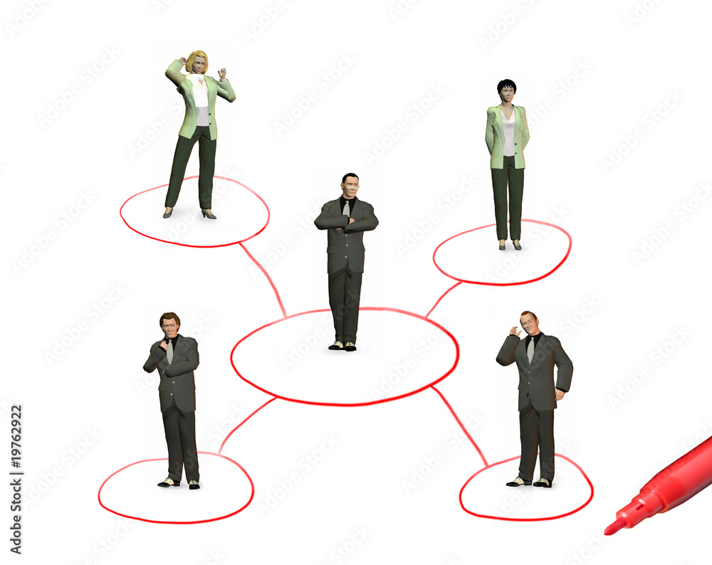 networking people and pen isolated on white background, collage networking people and pen isolated on white background, collage