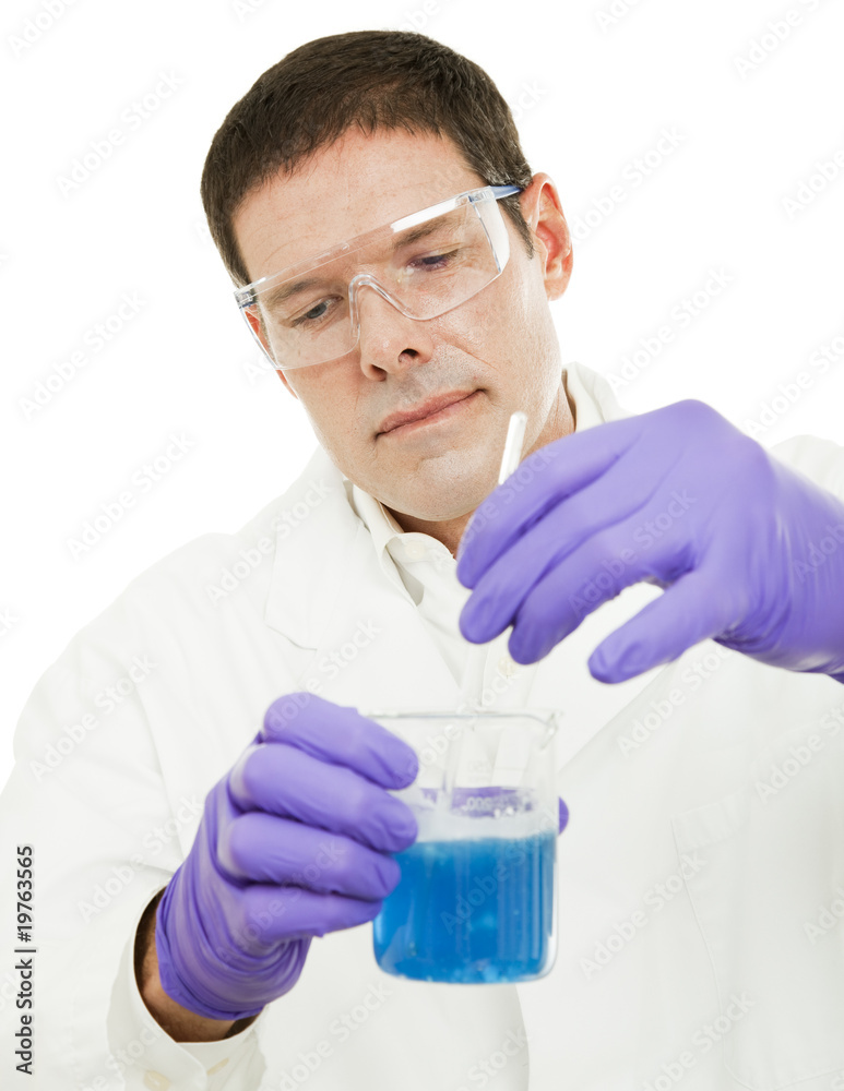 Scientist Stirs Compound Scientist Stirs Compound