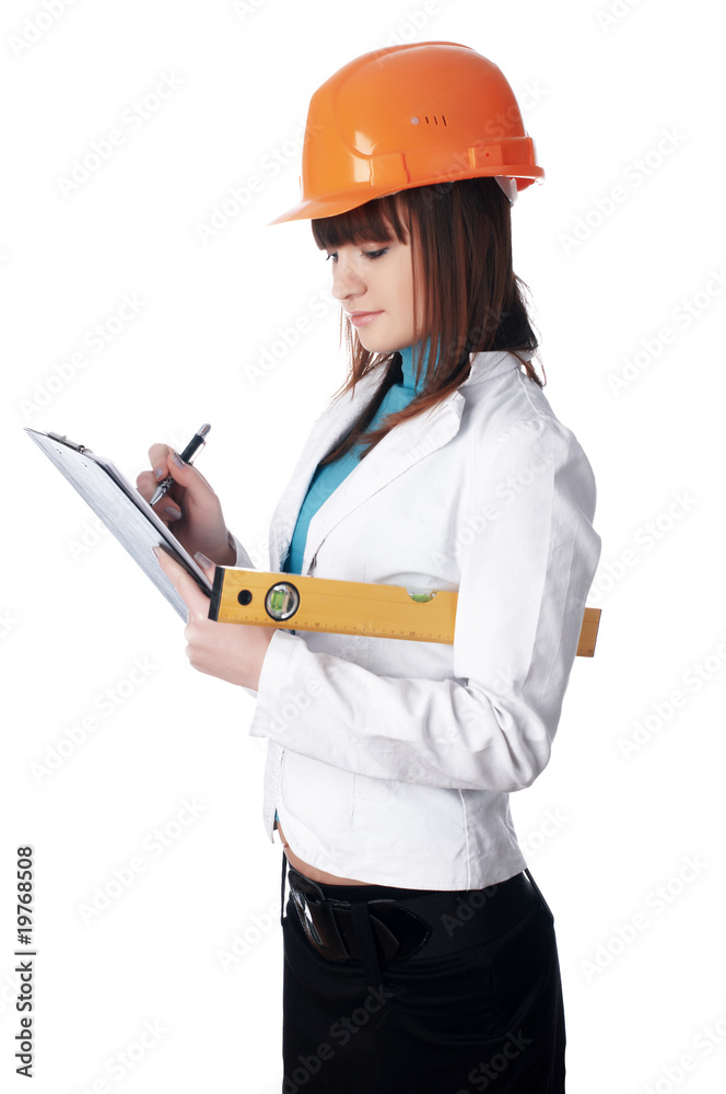 Charming girl the builder Charming girl the builder