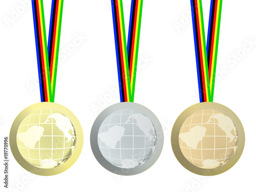 Olympic medals photo